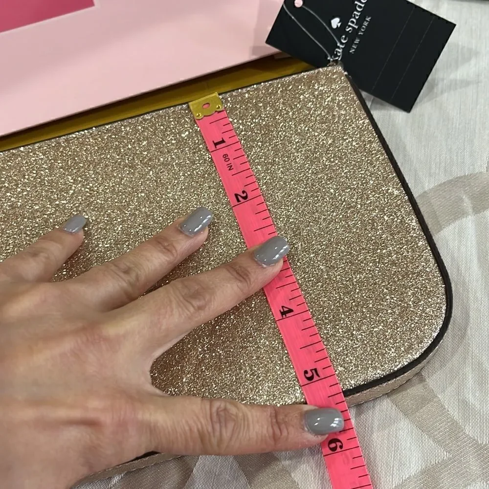 Brand new gold clutch